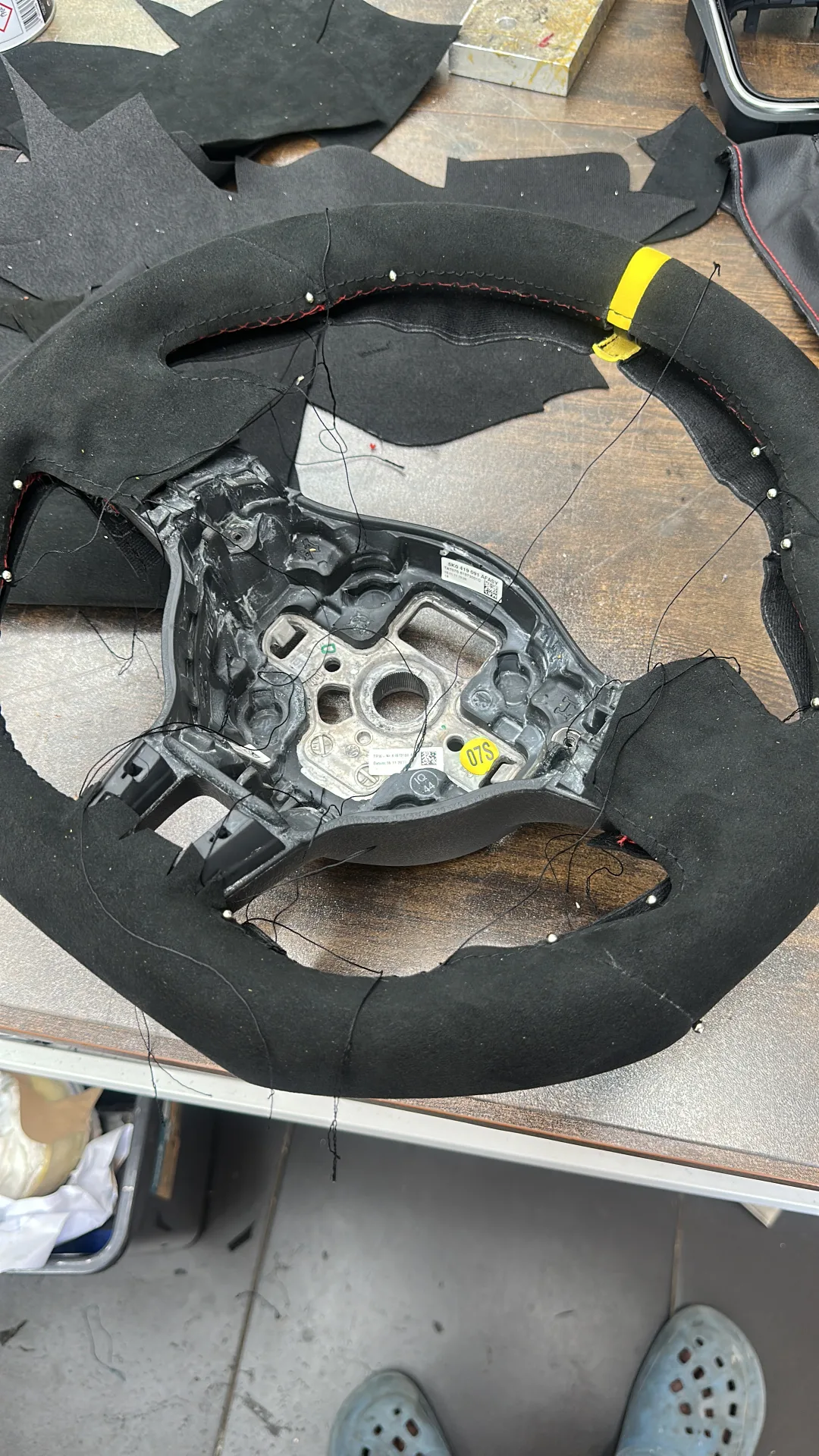 Volkswagen Golf Lenkrad neu beziehen AMMARO Atelier